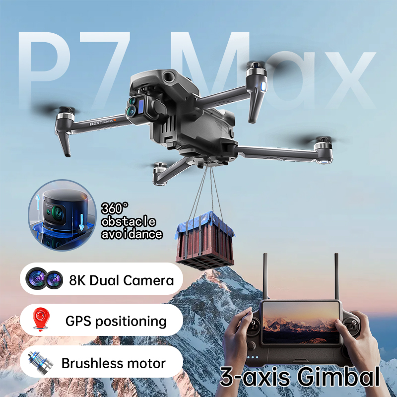 Drone Photogrammetry - ใหม่P7 Max Drone 8Kกล้องGPS HD 5G