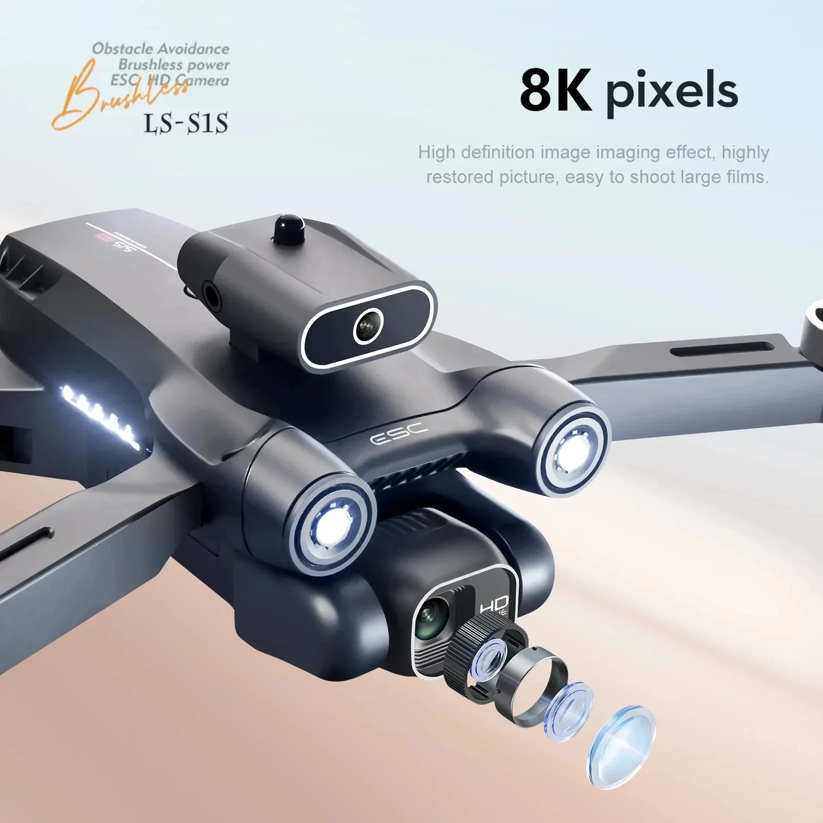 โดรนติด GPS 5G S1S ใหม่กล้องโด - Drone Lidar บทวิจารณ์และราคา