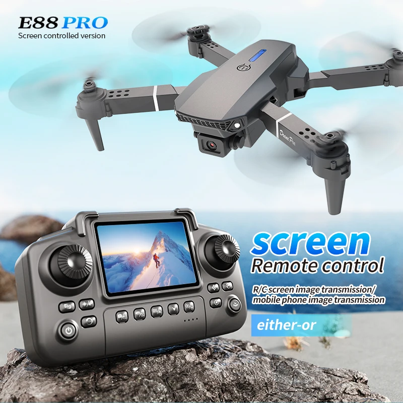 Professional E88 PRO Drone หน้ - Drone Lidar บทวิจารณ์และราคา
