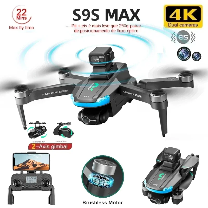 ใหม่S9S MAX MINI Drone 4K 2 แก - Drone Lidar บทวิจารณ์และราคา